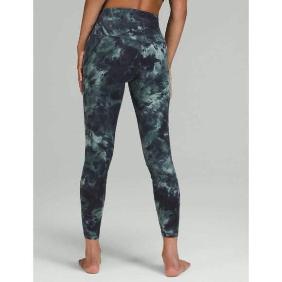 Lululemon Align High-Rise Pant with Pockets 25" Diamond Dye Silver Blue Size 0 - Picture 1 of 4